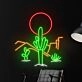 Light Up Your Space: Desert Cactus Led Neon Sign for Vibrant Home Decor, Trendy Coffee Bars, Chic Restaurants, and Sparkling Club Settings