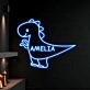 Brighten Your Child's Room and Celebrate in Style with Dinosaur Led Sign Dinosaur Custom Name Children Led Neon Sign for Bedrooms, Playrooms, and Birthday Parties.