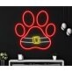 Bring Festive Joy to Your Home or Office with the Dog Paw Christmas Belt LED Neon Sign – Perfect for Holiday Decor and Celebrations