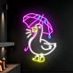 Brighten Up Your Space: Perfect for Home, Parties, and Animal-Themed Events, Duck Led Sign Neon Light Offers Unique Restaurant and Bar Club Decor.