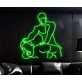 Brighten Your Bar, Wedding, or Party Ambiance with the Gay Couple Making Love Gay Club Body Hanging LED Neon Sign.