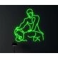 Brighten Your Bar, Wedding, or Party Ambiance with the Gay Couple Making Love Gay Club Body Hanging LED Neon Sign.