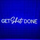 Brighten Up Your Workspace and Motivate Productivity with the Get Shit Done LED Neon Sign for Office, Home Office, and Creative Studio Spaces.
