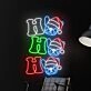 Brighten Your Holiday Festivities and Spaces: Hohoho Bulldog Christmas Led Neon Sign, Perfect for Home Decor, Bars, and Christmas Parties
