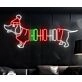 Brighten Your Festivities: Hohoho Dachshund Led Neon Sign for Christmas Elegance in Homes, Offices, and Holiday Celebrations.