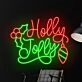 Brighten Your Holiday Celebrations: Holly Jolly Christmas Led Neon Sign Merry Christmas Led Light for Festive Home, Office, and Store Decorations.