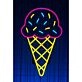 Brighten Up Your Space: Ice Cream Neon Led Light Cream Coffee Shop Decor Light, Perfect for Home, Bar, and Wedding Ambiance.