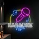 Brighten Up Your Entertainment Space with Karaoke Night LED Neon Sign - Perfect for Home Decor, Man Caves, Karaoke Bars, and Podcast Studios