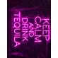 Brighten Your Bar, Club, or Home with the Keep Calm And Drink Tequila Restaurant Decor Bar Club Deco LED Neon Sign, Perfect for Parties and Weddings.