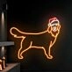 Deck the Halls and Light Up Your Celebrations with Labrador Christmas Hat Led Neon Sign - Perfect for Home, Office, and Festive Season Parties