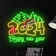 Brighten Up Your Holiday Season: Perfect for Home Decor, Office Festivities, and New Year Celebrations with the Led Neon Sign Merry Christmas Sign