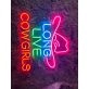 Long Live Cowgirl Led Neon Sign Texas Cowgirl Neon Led Sign