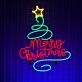 Merry Christmas Led Neon Sign Christmas Tree Neon Light