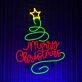 Merry Christmas Led Neon Sign Christmas Tree Neon Light
