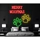 Merry Woofmas Paw Dog Led Neon Sign Hohoho Christmas Led Sign