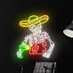 Mexican Skeleton Drinking Margarita Led Neon Sign Skeleton Led Sign