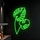 Monstera Leaf Led Neon Sign Monstera Leaf Led Light Restaurant Wall Led Art Deco