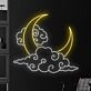 Moon And Clouds Led Neon Sign Moon Lover Led Sign