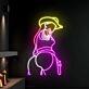 Naked Cowgirl With Gun Led Neon Sign Texas Cowgirl Neon Led Sign
