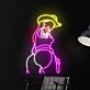 Naked Cowgirl With Gun Led Neon Sign Texas Cowgirl Neon Led Sign