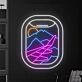 Plane Window View Mountain Led Neon Sign Custom View Mountain Led Sign