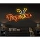 Popcorn Logo Led Neon Sign Decor Popcorn National Day Theater Movie Led Wall Deco