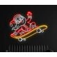Santa Claus Skateboarding Led Neon Sign
