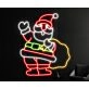Santa Claus With Gift Bag Led Neon Sign