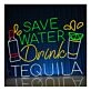Save Water Drink Tequila Led Neon Sign Home Room Decor Bar Club Decor