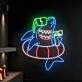 Shark Swimming Led Neon Sign Funny Shark Led Sign Cool Shark Neon Light
