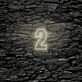 Number Two LED Neon Sign