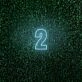 Number Two LED Neon Sign