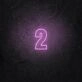 Number Two LED Neon Sign