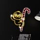 Sloth Climbing Candy Cane Sloth Christmas Led Sign