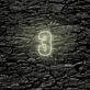 Number Three LED Neon Sign