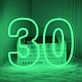 Number Thirty LED Neon Sign