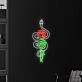 Snake Wrapping Around Rose Led Neon Sign