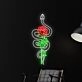 Snake Wrapping Around Rose Led Neon Sign