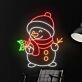 Snowman Christmas Led Neon Sign Custom Snowman Christmas Led Sign