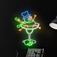 Snowman Margarita Led Neon Sign Restaurant Decor