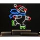 Snowman Skateboarding Led Neon Sign Snowman Merry Christmas Led Sign