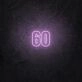 Number Sixty LED Neon Sign