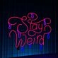 Stay Weird Led Neon Sign Custom Stay Weird Text Quote Neon Led Sign