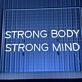 Strong Body Strong Mind Led Neon Sign Custom Text Quote Neon Led Sign