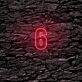 Number Six LED Neon Sign
