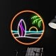 Summer Beach Surfboard Led Neon Sign Chill On The Beach Led Sign Beach Lover Neon Light