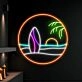 Summer Beach Surfboard Led Neon Sign Chill On The Beach Led Sign Beach Lover Neon Light