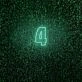 Number Four LED Neon Sign