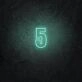 Number Five LED Illuminated Sign
