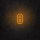 Number Eight LED Neon Sign